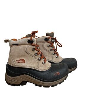The North Face AX0Y 21C  CHILKATS LACE Boys Boots Winter Waterproof SZ 5